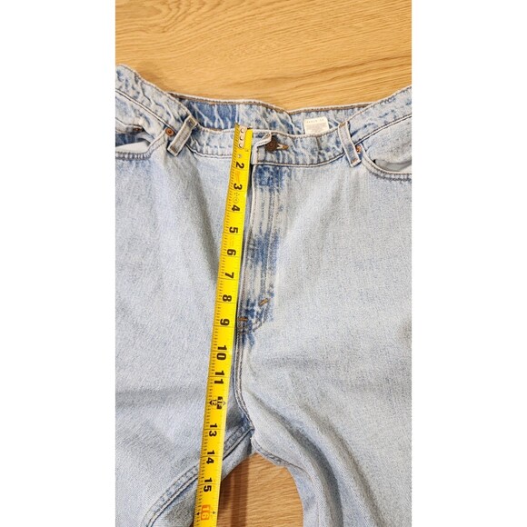 Levis 522 Jeans Womens 20 S Light Wash Tapered Fit Made In USA 36x29 Vintage - Picture 11 of 14